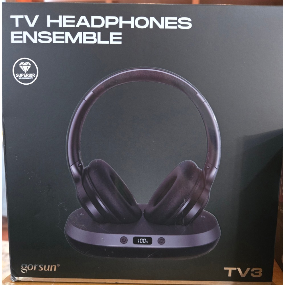 Gorsun TV3 Wireless TV‎ Headphones Ensemble Noise Cancelling Superior Sound
